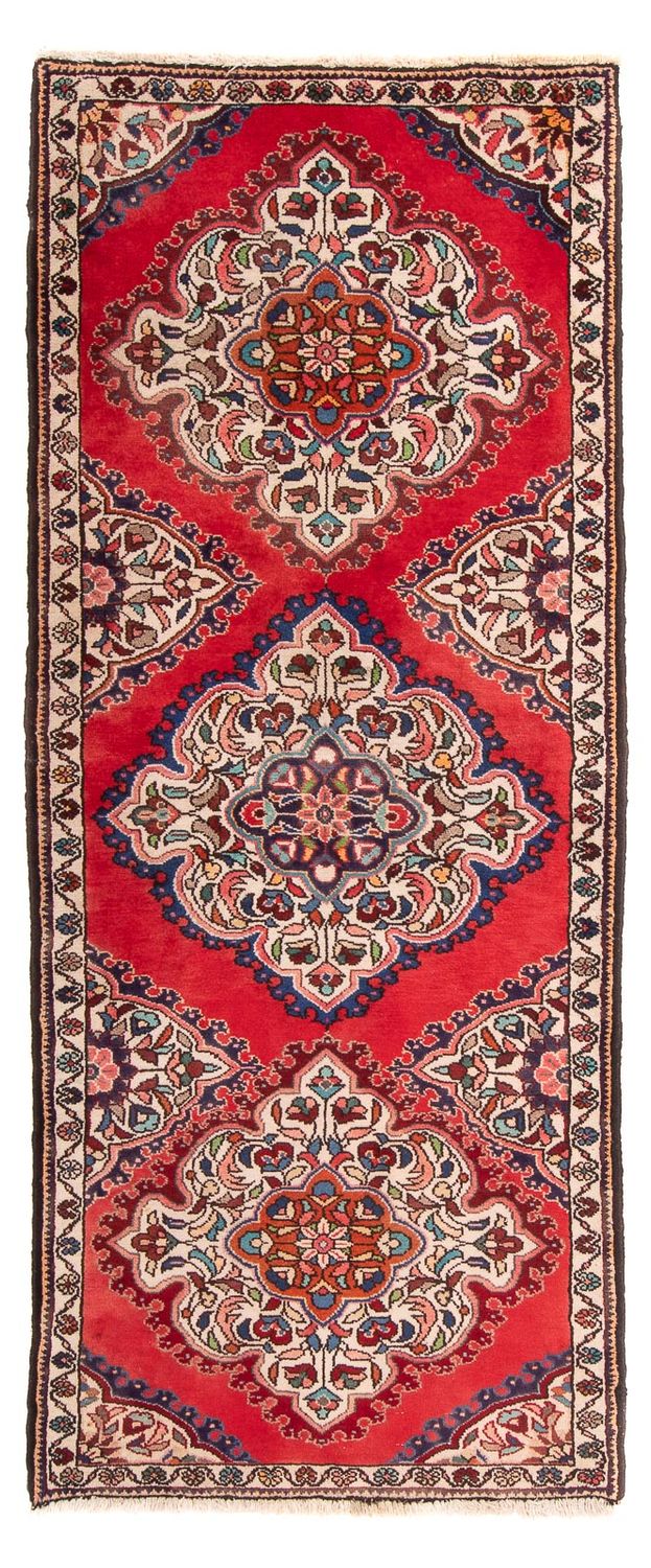Tapis de couloir Tapis persan - Nomadic - 196 x 73 cm - rouge foncé