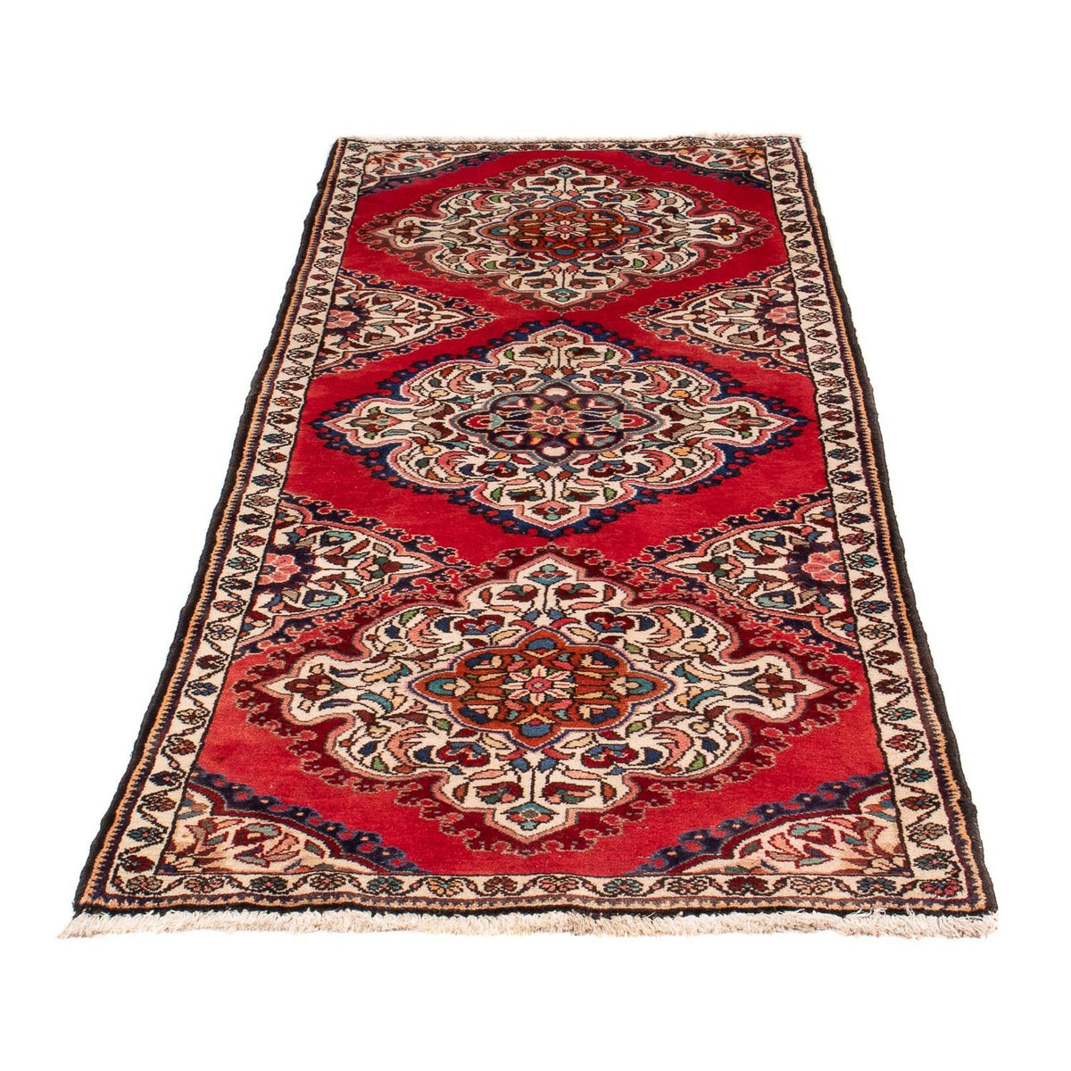 Tapis de couloir Tapis persan - Nomadic - 196 x 73 cm - rouge foncé