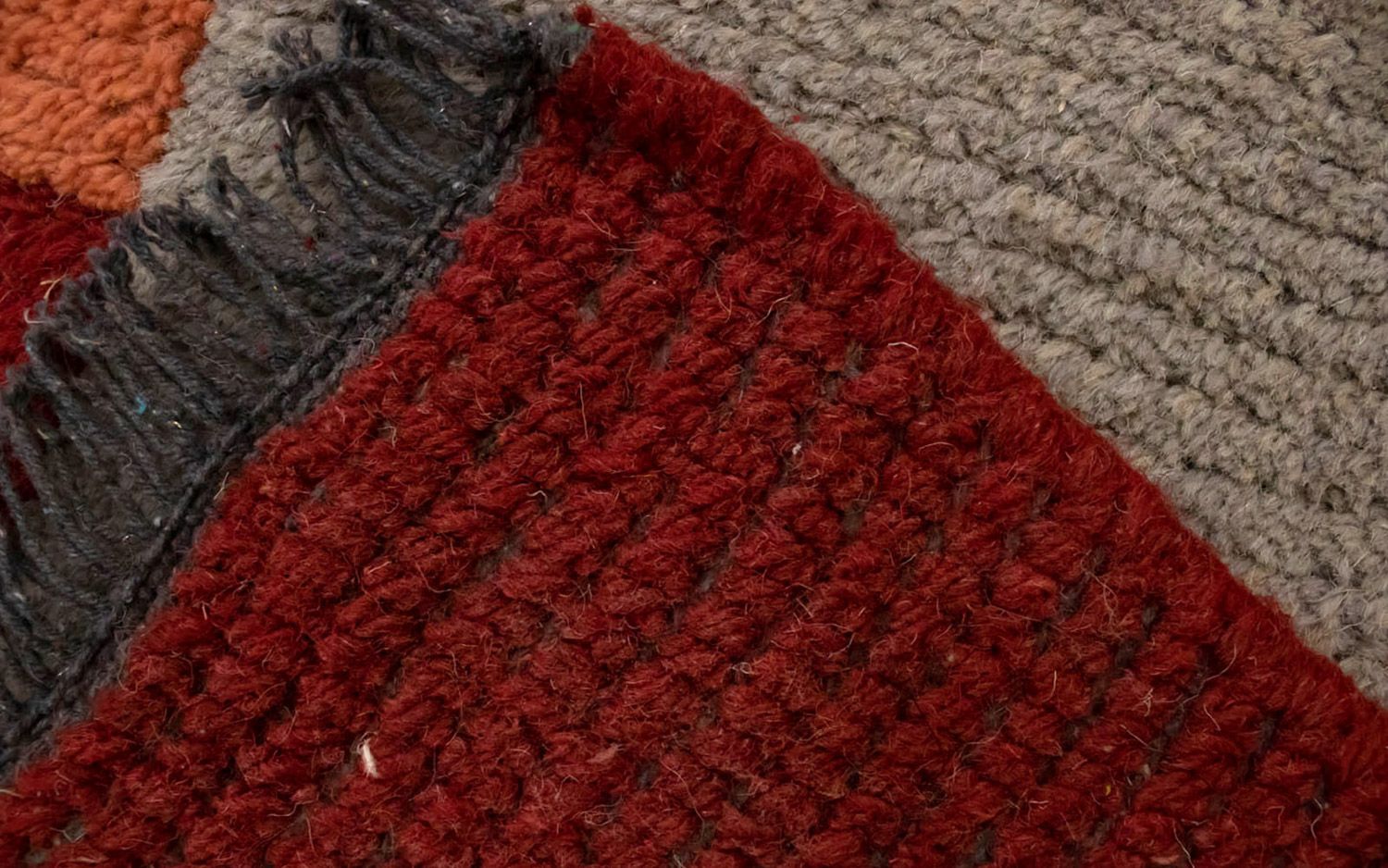 Tapis Népalais - 140 x 70 cm - gris