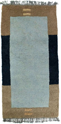 Tapis Népalais - 140 x 70 cm - bleu
