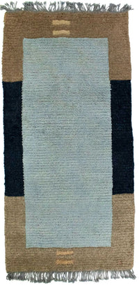 Tapis Népalais - 140 x 70 cm - bleu