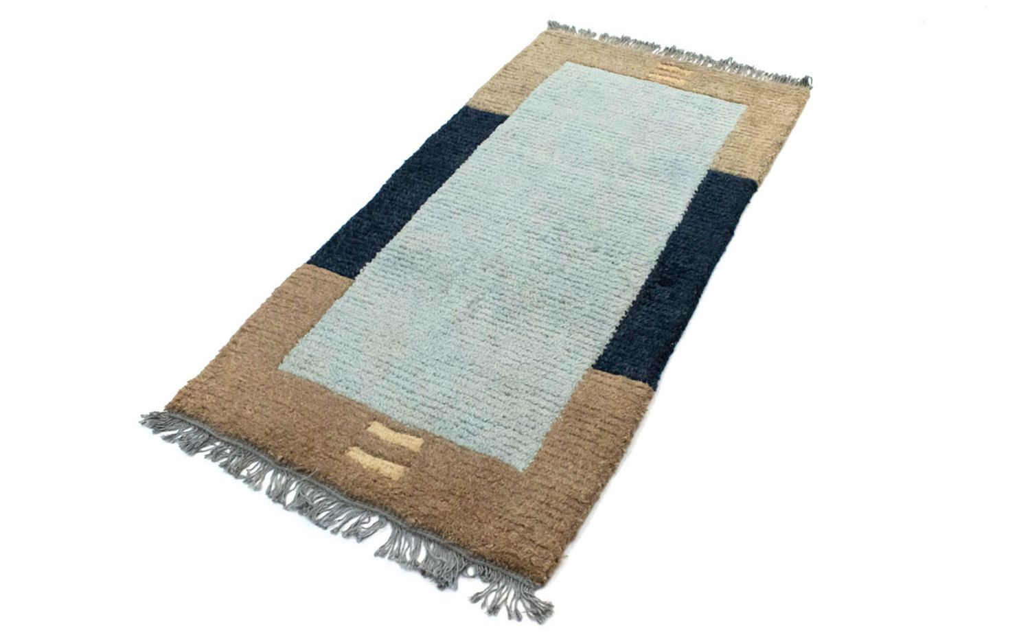 Tapis Népalais - 140 x 70 cm - bleu