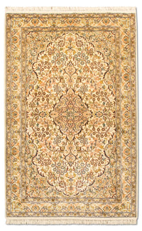 Tapis en soie - Soie du Cachemire - 153 x 94 cm - beige