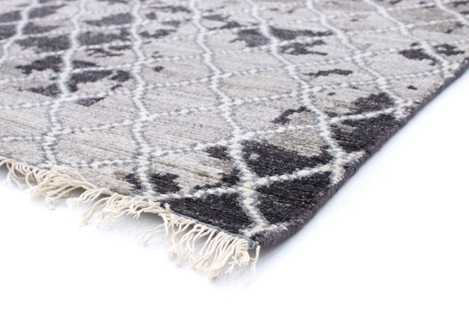 Tapis design - 271 x 181 cm - argent