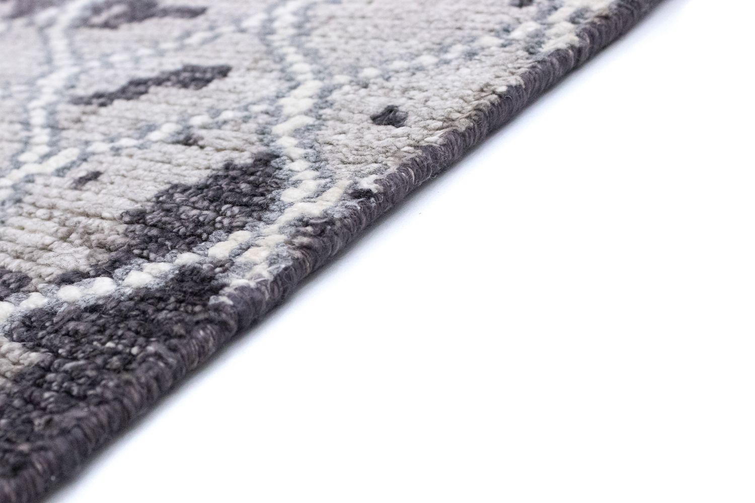 Tapis design - 271 x 181 cm - argent