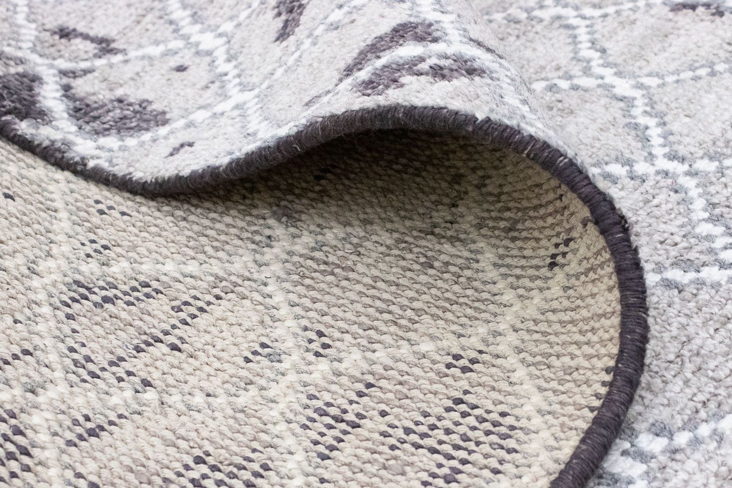 Tapis design - 271 x 181 cm - argent