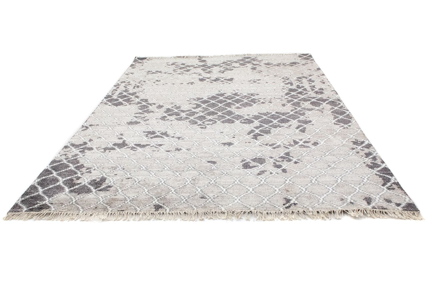 Tapis design - 271 x 181 cm - argent