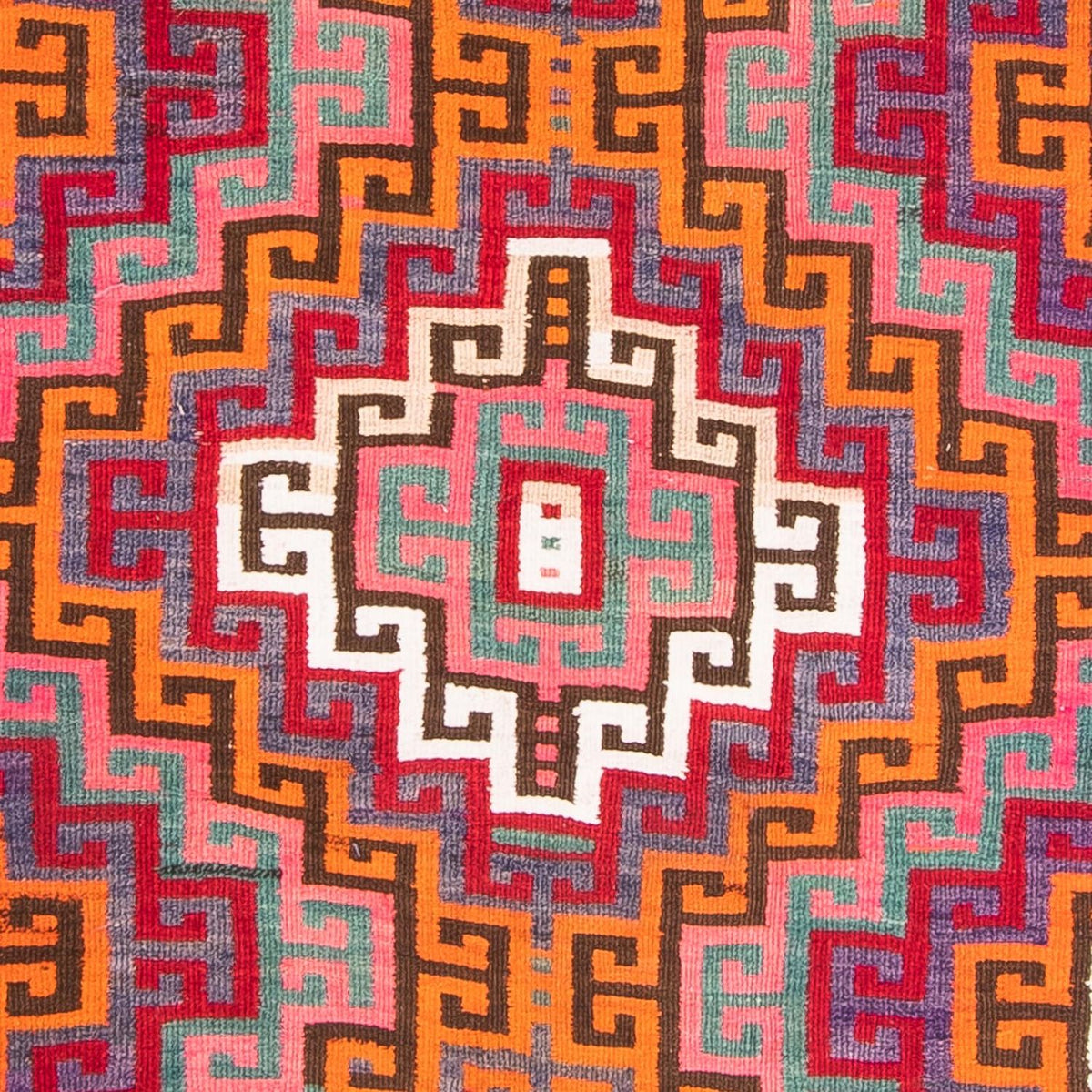 Tapis de couloir Tapis Kelim - Vieux - 320 x 135 cm - multicolore