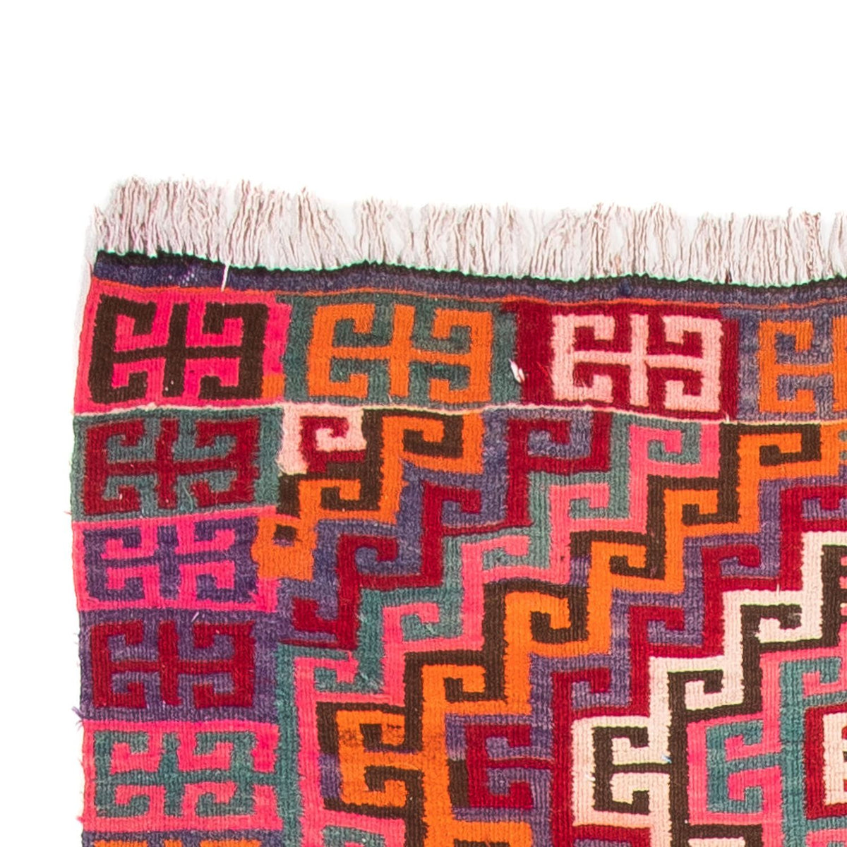 Tapis de couloir Tapis Kelim - Vieux - 320 x 135 cm - multicolore