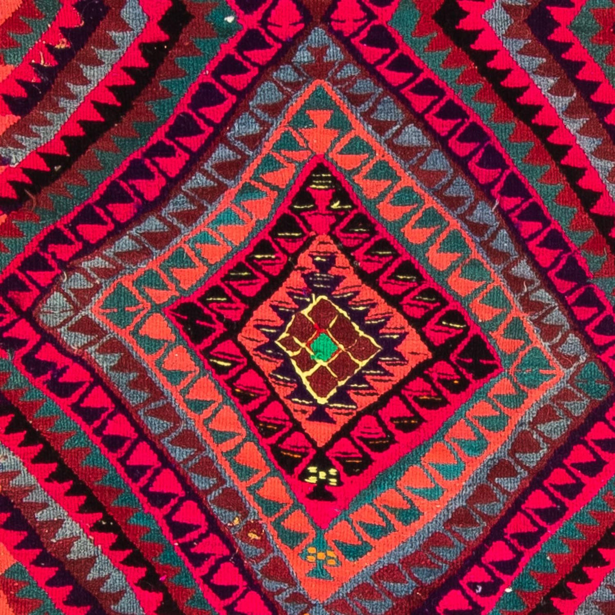 Tapis de couloir Tapis Kelim - Vieux - 380 x 120 cm - multicolore