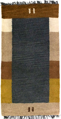 Tapis Népalais - 140 x 70 cm - gris