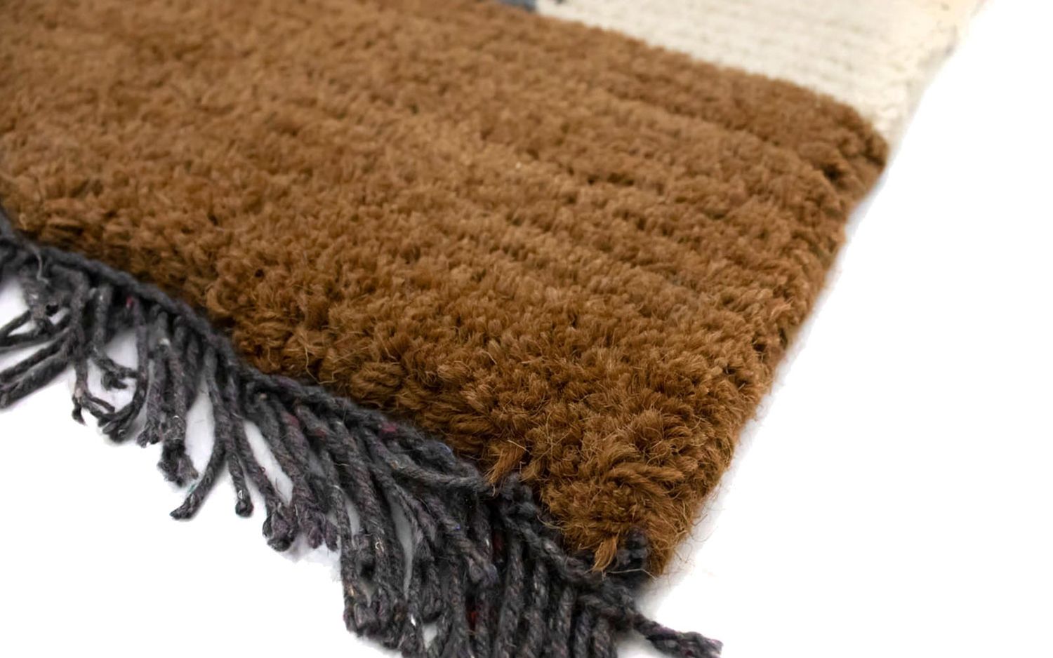 Tapis Népalais - 140 x 70 cm - gris