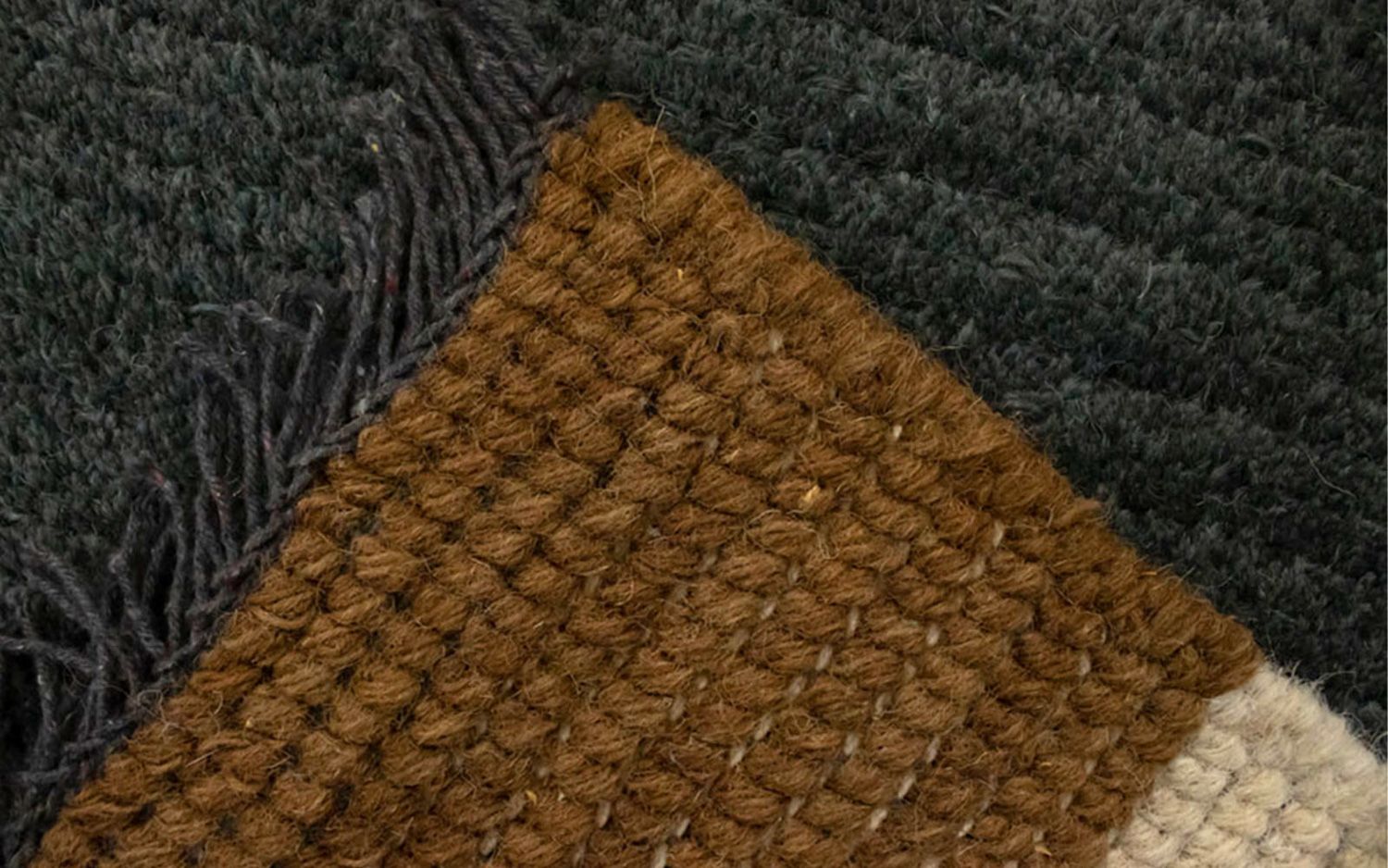 Tapis Népalais - 140 x 70 cm - gris