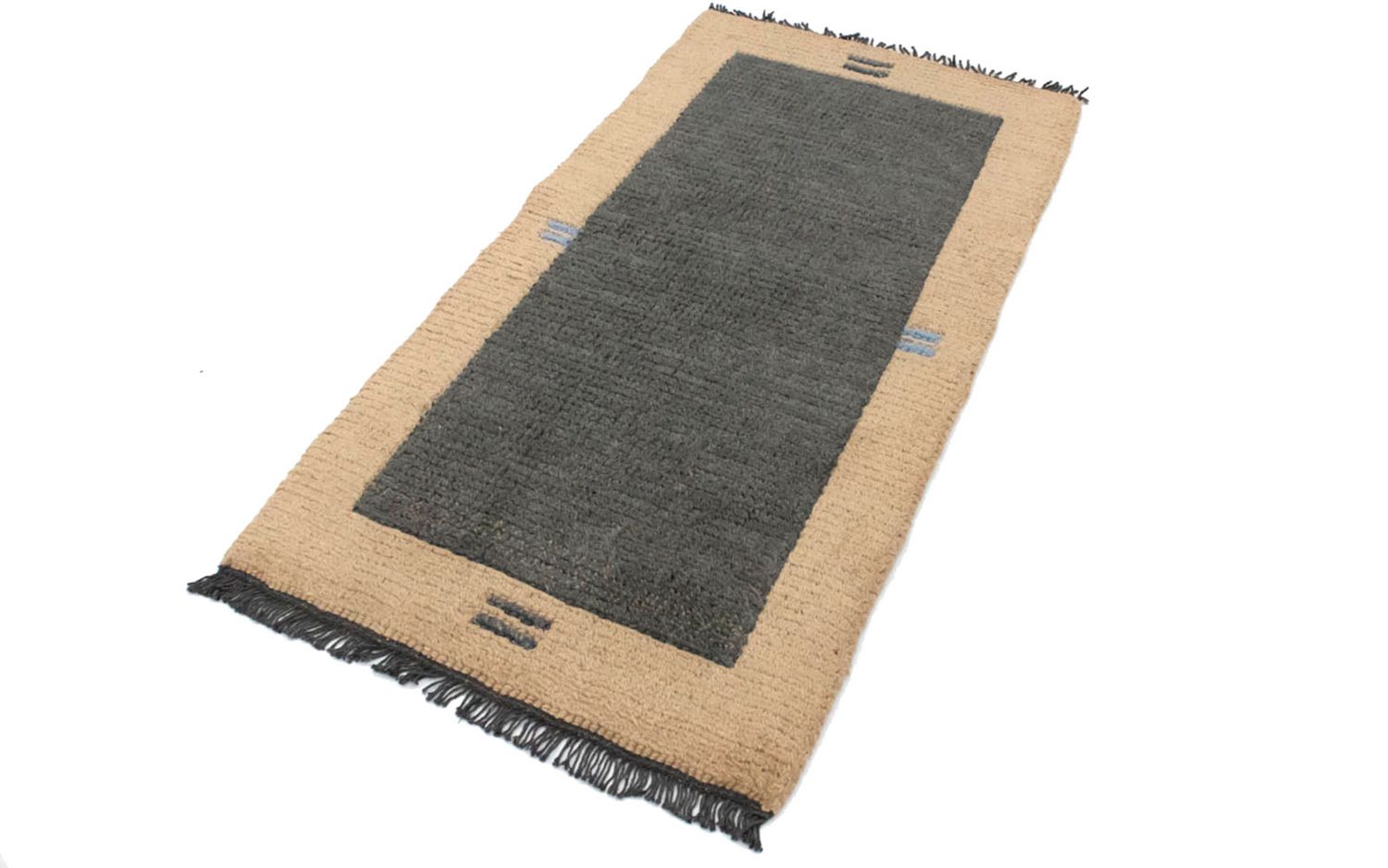 Tapis Népalais - 140 x 70 cm - gris