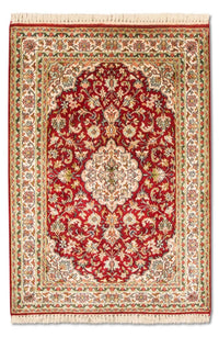 Tapis en soie - Soie du Cachemire - 120 x 80 cm - rouge