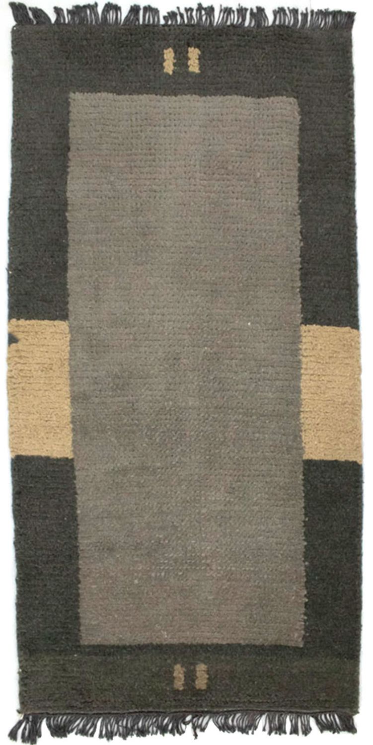 Tapis Népalais - 140 x 70 cm - gris