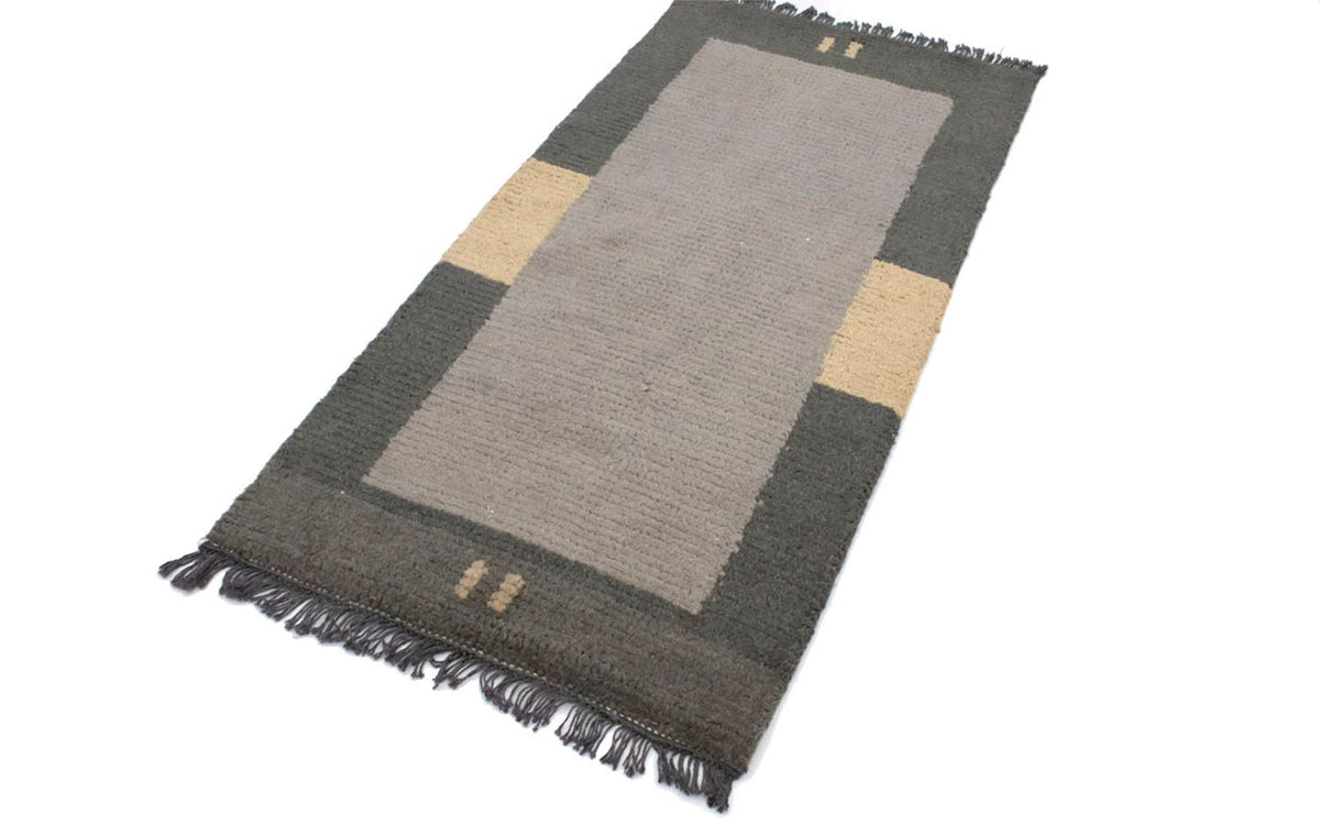 Tapis Népalais - 140 x 70 cm - gris