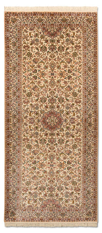 Tapis de couloir Tapis en soie - Soie du Cachemire - 190 x 77 cm - beige