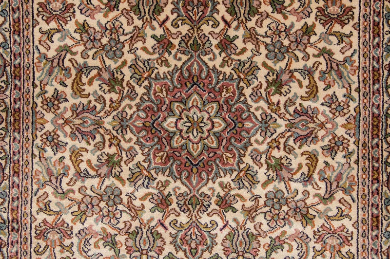 Tapis de couloir Tapis en soie - Soie du Cachemire - 190 x 77 cm - beige