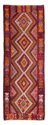 Tapis de couloir Tapis Kelim - Vieux - 375 x 140 cm - multicolore