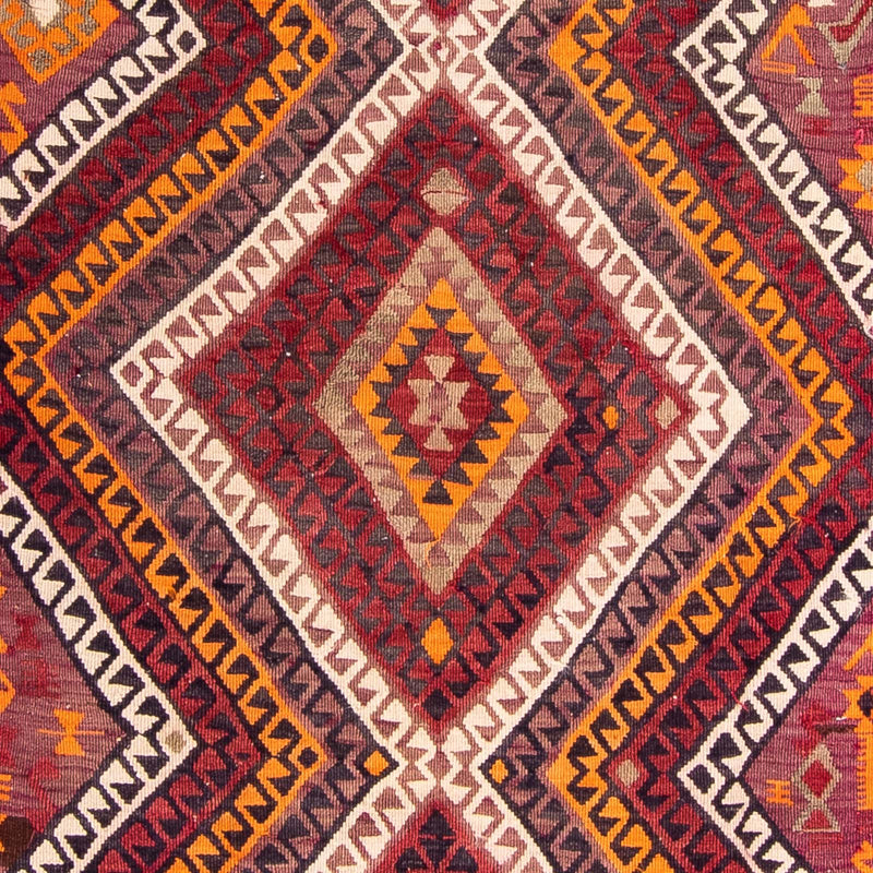 Tapis de couloir Tapis Kelim - Vieux - 375 x 140 cm - multicolore