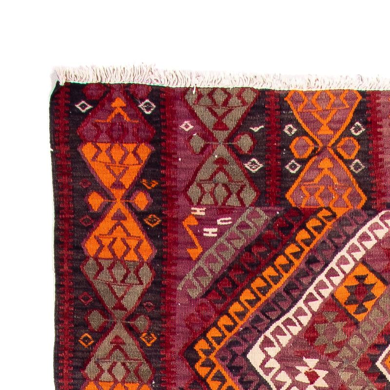 Tapis de couloir Tapis Kelim - Vieux - 375 x 140 cm - multicolore