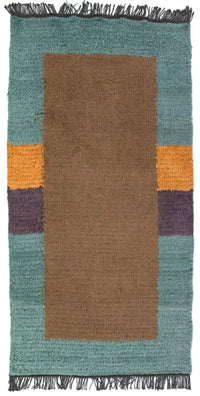 Tapis Népalais - 140 x 70 cm - marron