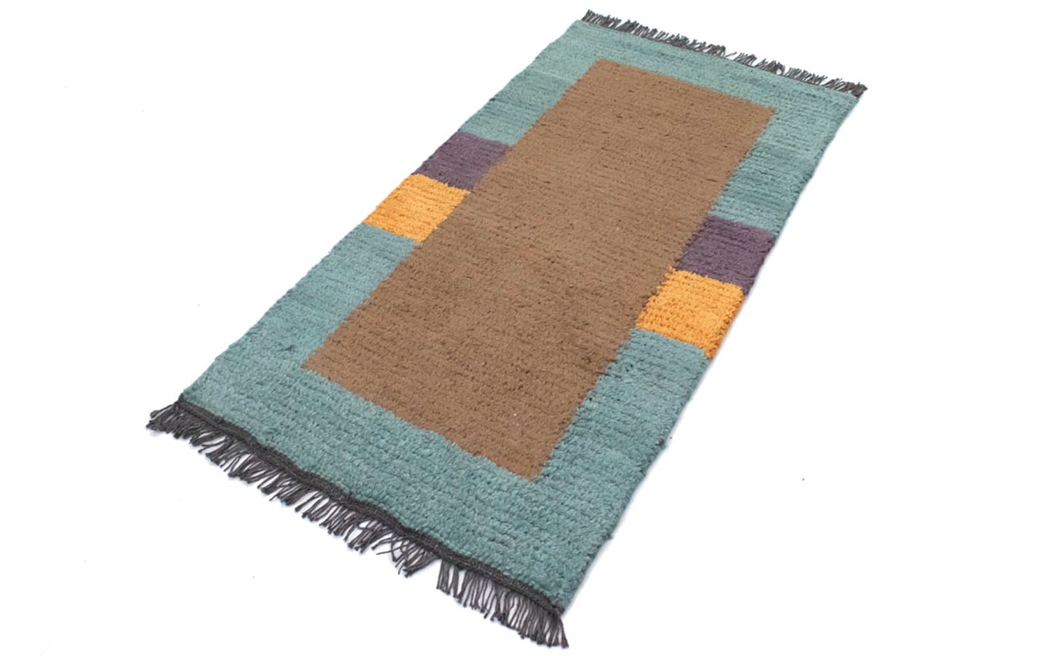 Tapis Népalais - 140 x 70 cm - marron