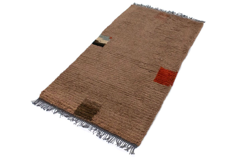 Tapis Népalais - 140 x 70 cm - marron