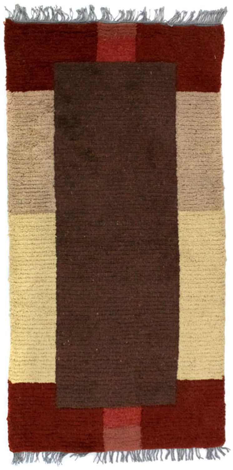 Tapis Népalais - 140 x 70 cm - marron