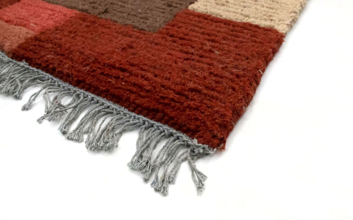 Tapis Népalais - 140 x 70 cm - marron