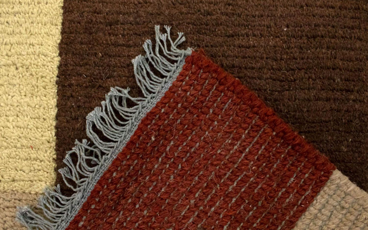 Tapis Népalais - 140 x 70 cm - marron