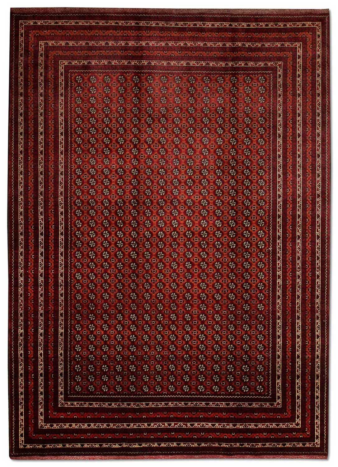 Tapis afghan - Boukhara - 293 x 201 cm - rouge