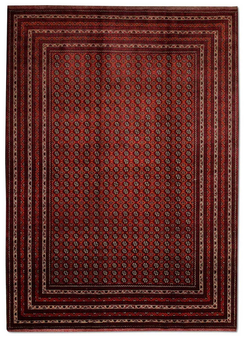 Tapis afghan - Boukhara - 293 x 201 cm - rouge