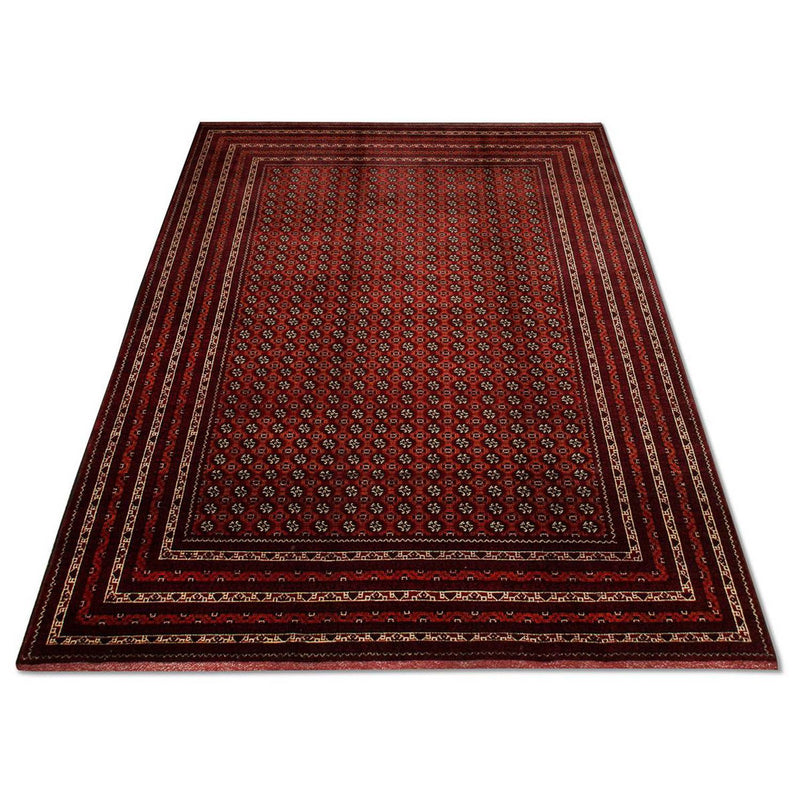 Tapis afghan - Boukhara - 293 x 201 cm - rouge