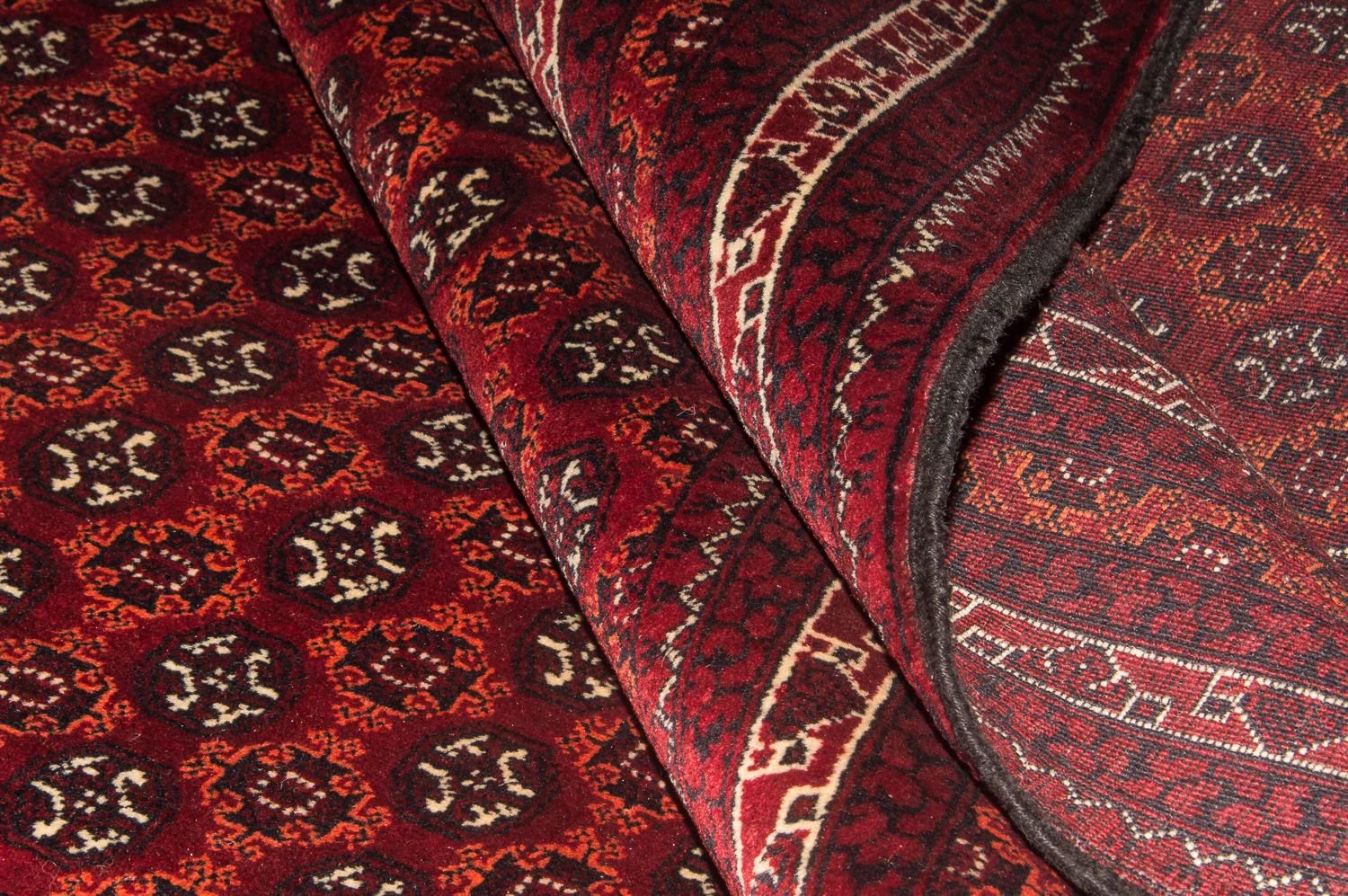 Tapis afghan - Boukhara - 293 x 201 cm - rouge