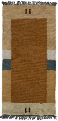 Tapis Népalais - 140 x 70 cm - marron