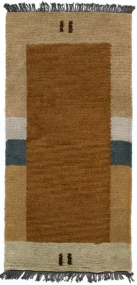 Tapis Népalais - 140 x 70 cm - marron