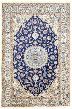 Tapis persan - Nain - 305 x 196 cm - bleu