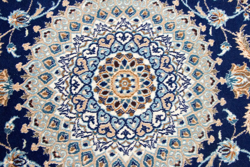 Tapis persan - Nain - 305 x 196 cm - bleu