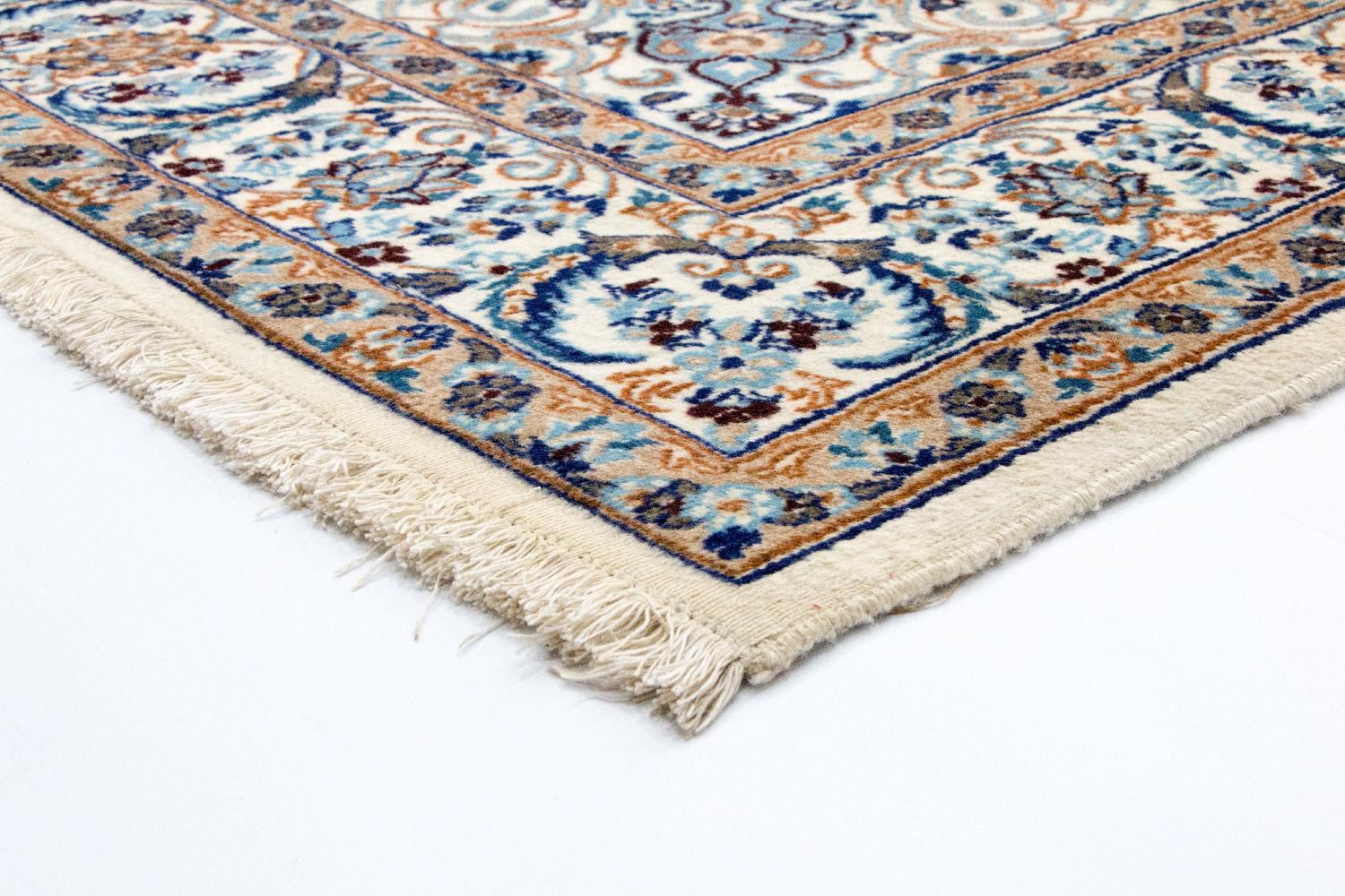 Tapis persan - Nain - 305 x 196 cm - bleu