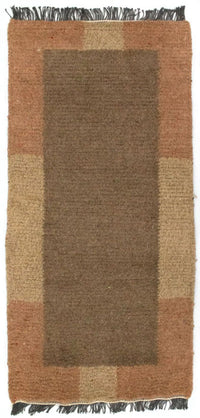 Tapis Népalais - 140 x 70 cm - marron