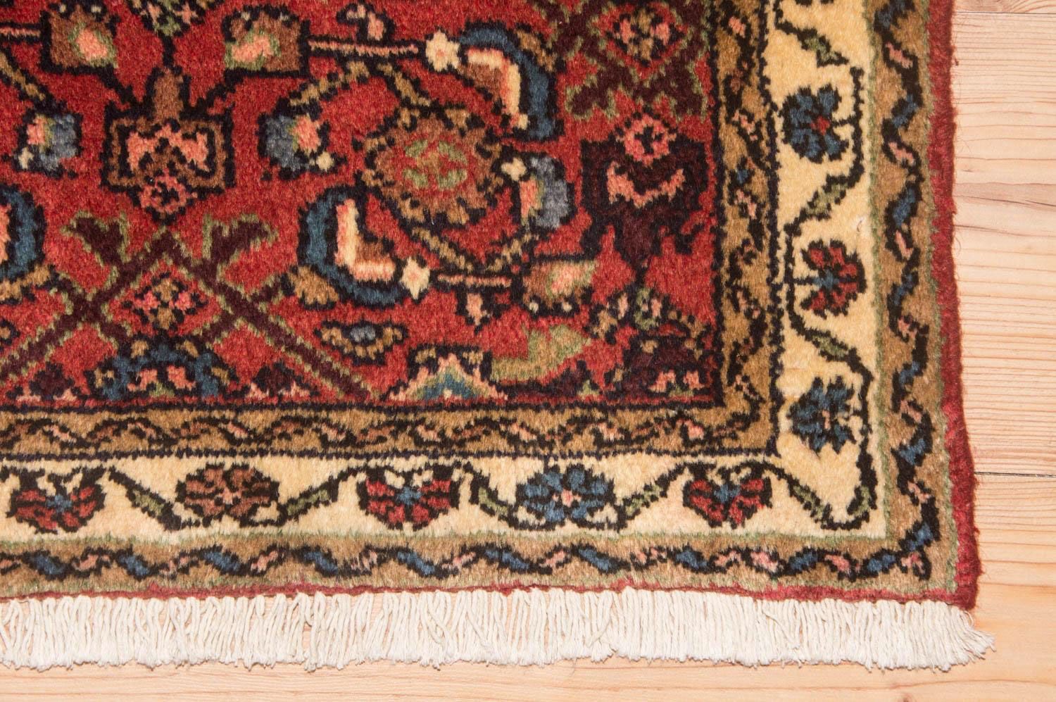 Tapis de couloir Tapis persan - Nomadic - 294 x 64 cm - rouge