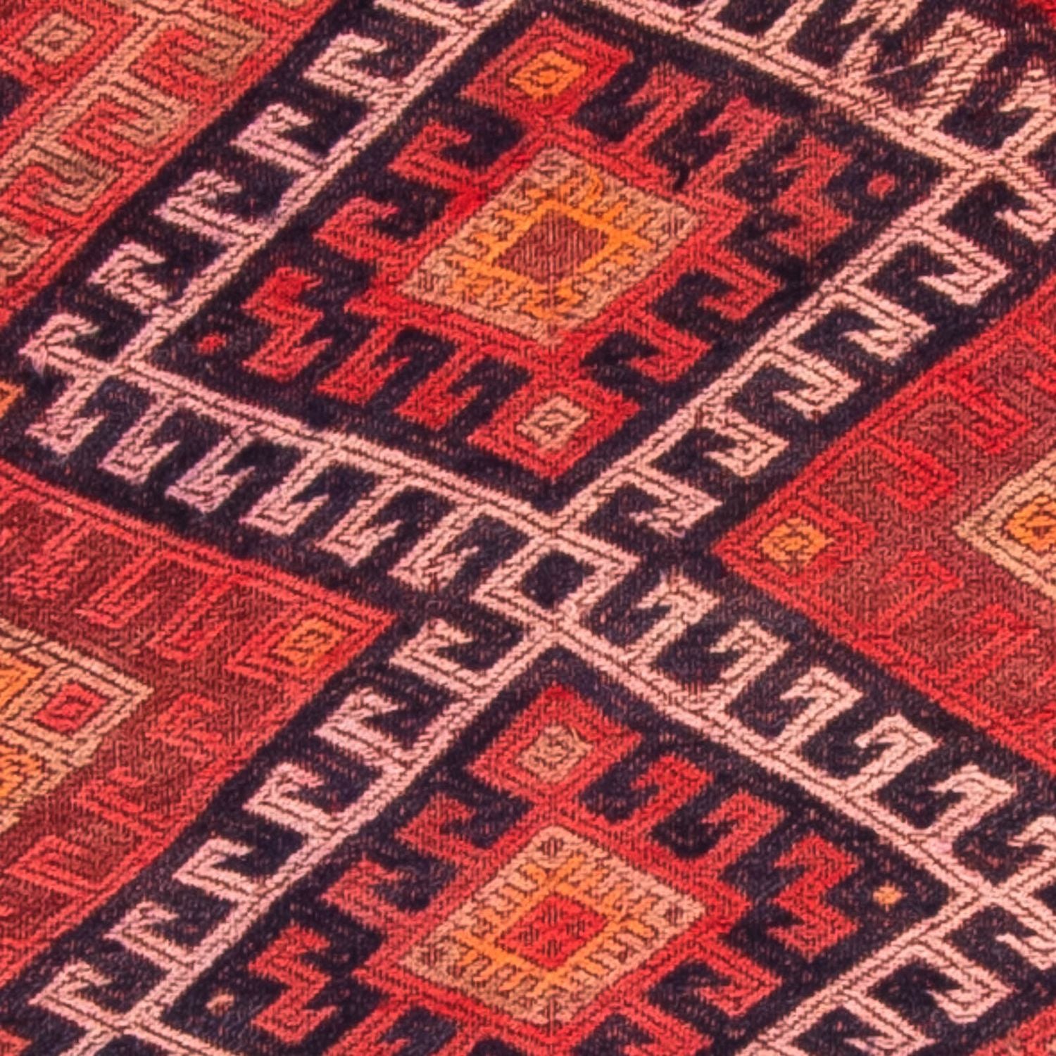 Tapis de couloir Tapis Kelim - Vieux - 380 x 75 cm - multicolore