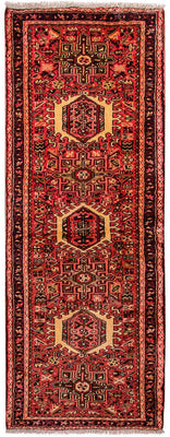 Tapis de couloir Tapis persan - Nomadic - 197 x 75 cm - rouge