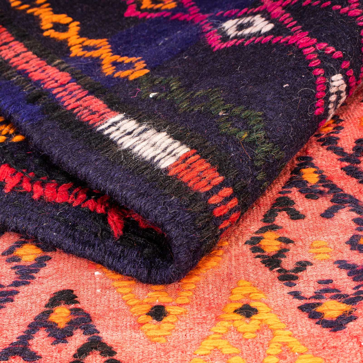 Tapis de couloir Tapis Kelim - Vieux - 330 x 135 cm - multicolore