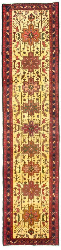 Tapis de couloir Tapis persan - Nomadic - 313 x 70 cm - jaune