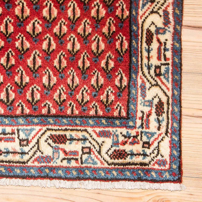 Tapis de couloir Tapis persan - Mir - 197 x 80 cm - rouge