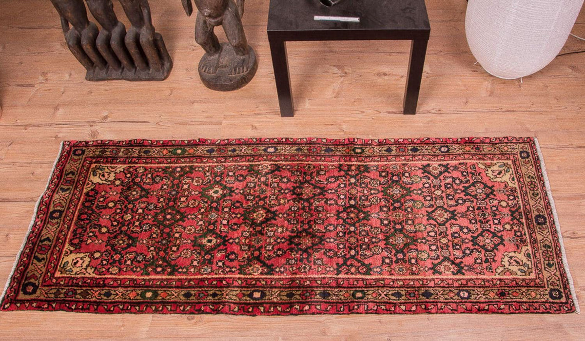 Tapis de couloir Tapis persan - Nomadic - 189 x 70 cm - rouge
