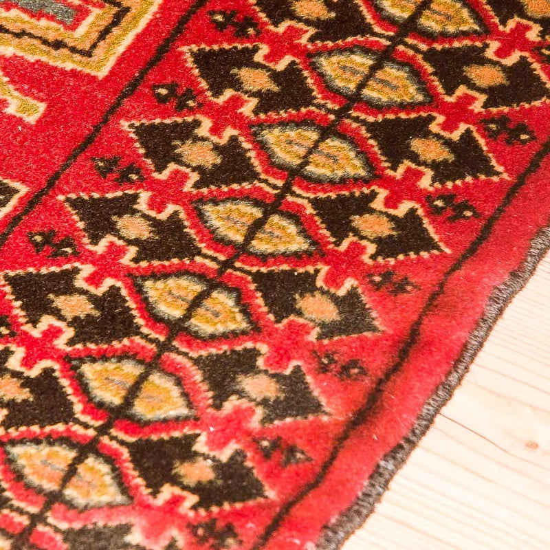 Tapis de couloir Tapis persan - Nomadic - 200 x 82 cm - rouge
